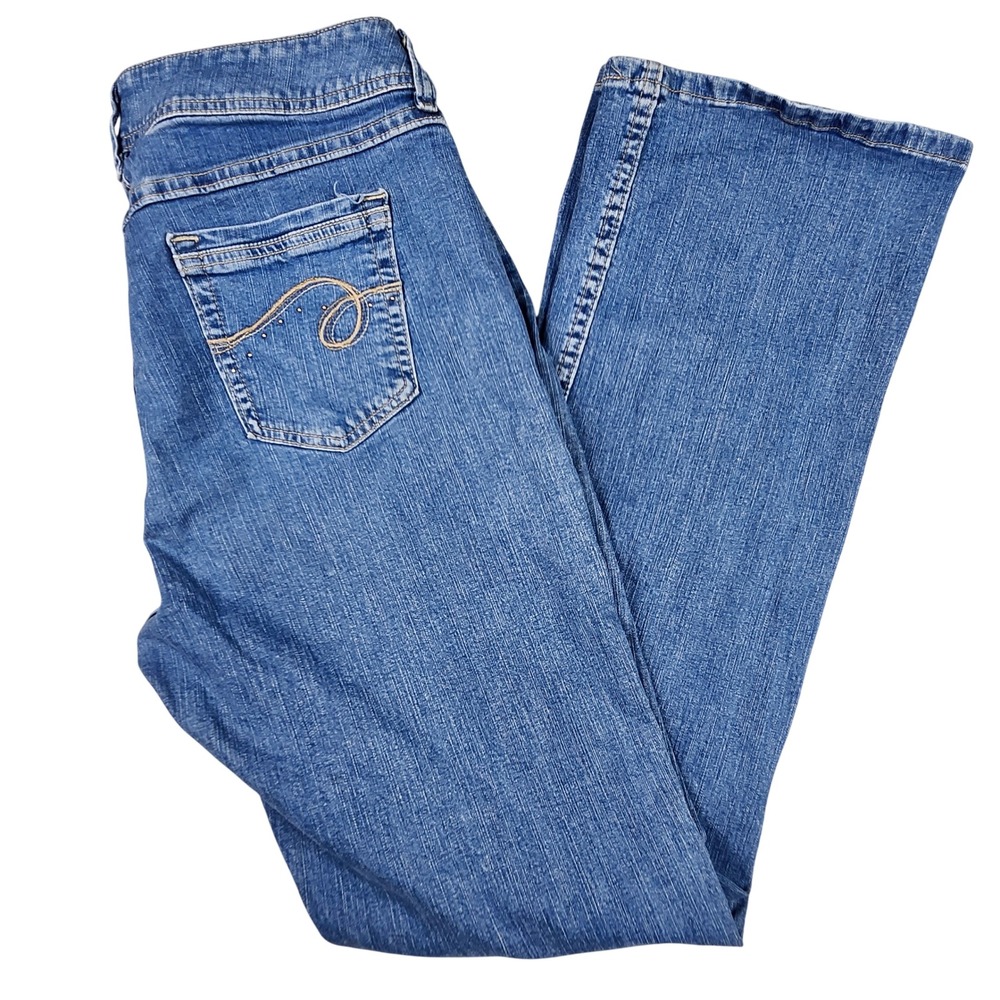 Riders by Lee Womens Bootcut Jeans Medium Wash Stretch Size 12L 12 Long Normcore